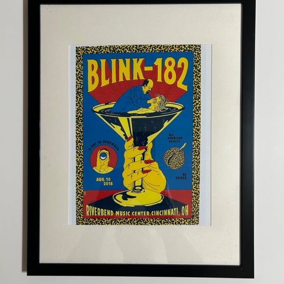 Framed Retro Concert Print 11x14 NWOT - Picture 2 of 2
